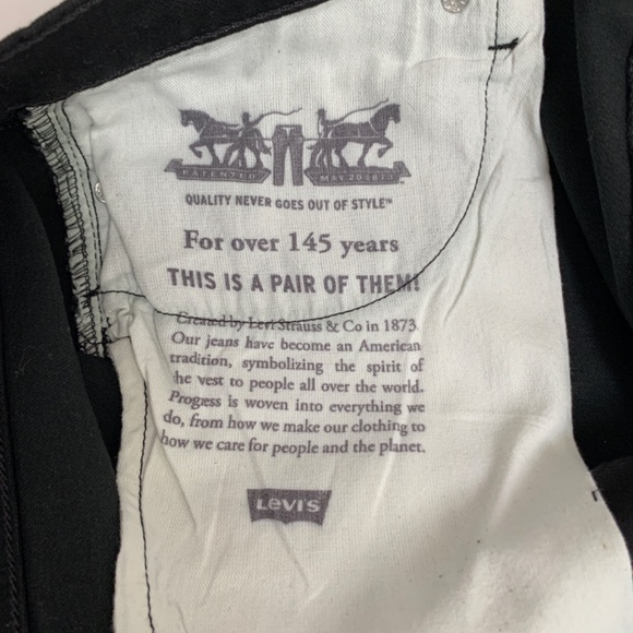 Levi’s 511 Men’s Slim Straight Fit Jeans Black Size 38x30 - Picture 4 of 6